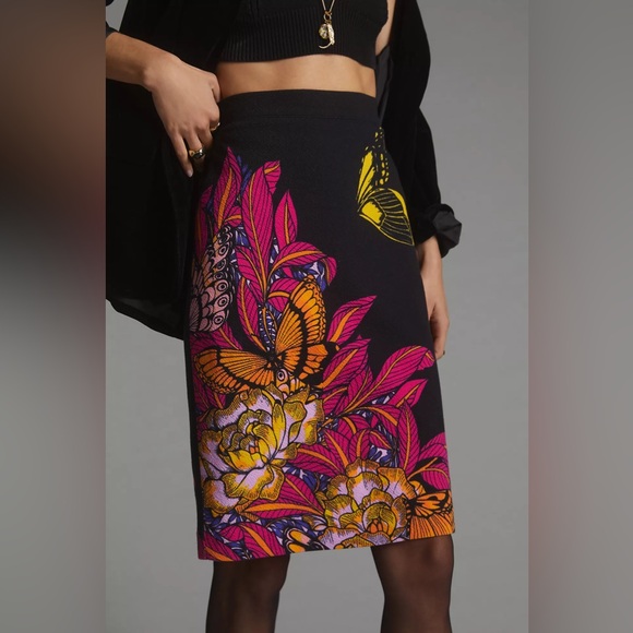 ANTHROPOLOGIE x Alexander Farmer printed knit mini skirt - Picture 1 of 7